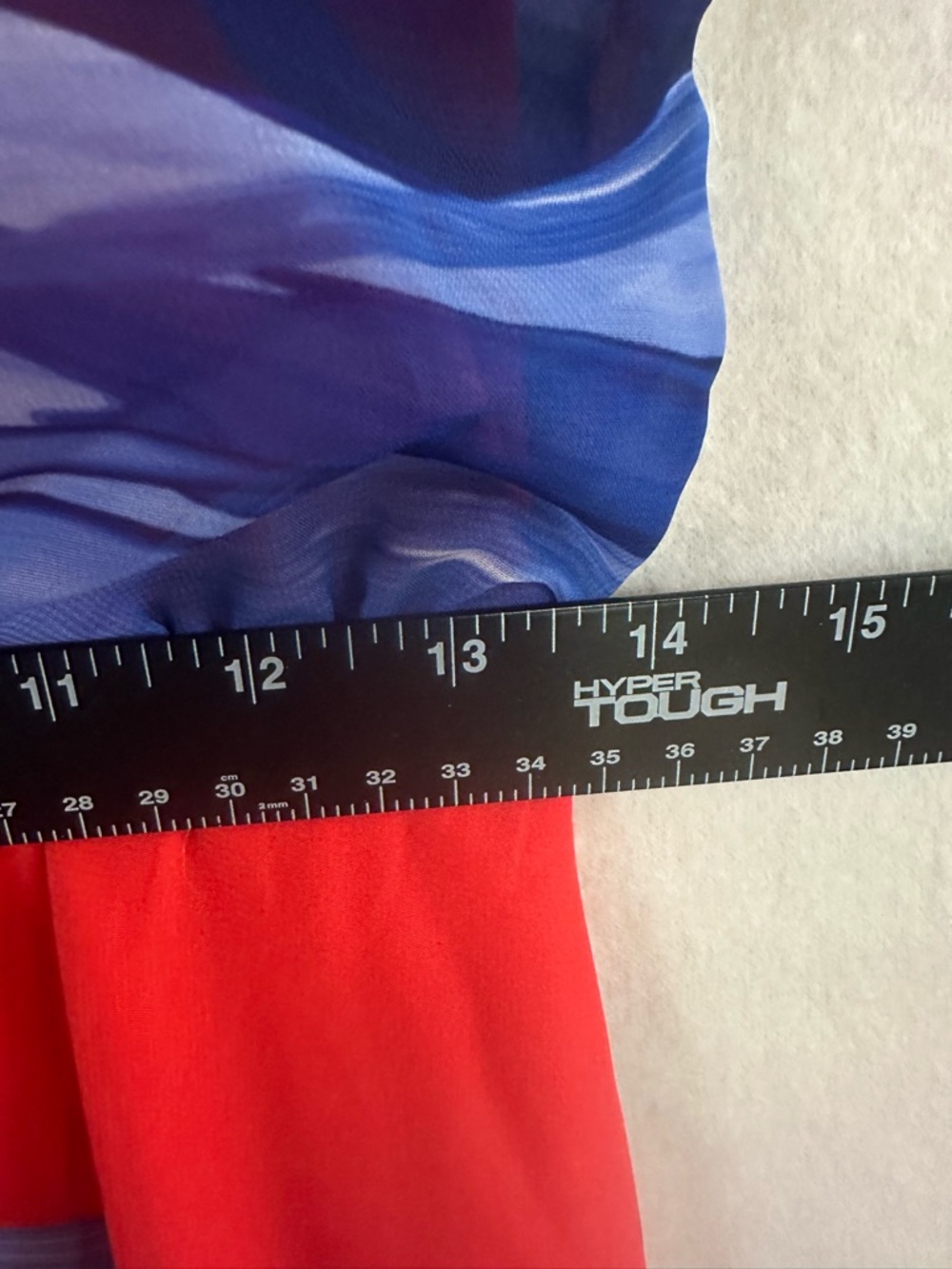 ROBBIE BEE BOLD RED BLUE OCEAN PRINT SLEEVELESS MAXI DRESS Women’s Size 6 - Picture 5 of 7